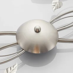 loftlampe Yannie, 6 lyskilder, 106 cm, nikkel/hvid, glas^Lindby Discount