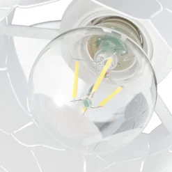 Lindby loftslampe Aralena, hvid, 3 lyskilder, længde 70,5 cm