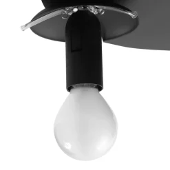 loftslampe Valentina, E14, grå, glas, Ø 36,6 cm^Lindby