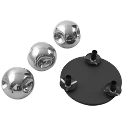 loftslampe Valentina, E14, grå, glas, Ø 36,6 cm^Lindby