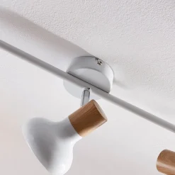 Lindby loftspot Fridolin, 50 cm, 3 lyskilder, hvid, metal