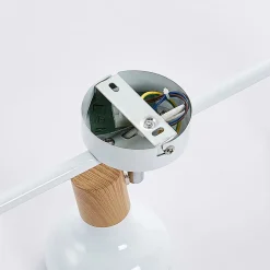 Lindby loftspot Fridolin, 50 cm, 3 lyskilder, hvid, metal