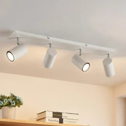 Lindby Gang|Loftlamper>loftspot Joffrey, 70 cm, hvid, 4 lyskilder, GU10