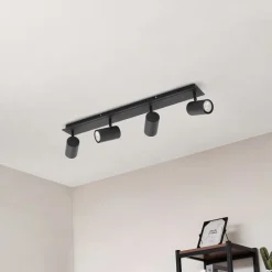 loftspot Joffrey, 70 cm, sort, 4 lyskilder, GU10^Lindby