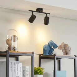 loftspot Jorell, sort, 31 cm, 2 lyskilder, GU10^Lindby Best