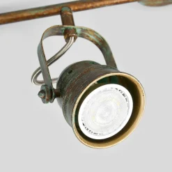 Lindby loftspot Leonor, 4 lyskilder, grøn, metal, 78 cm