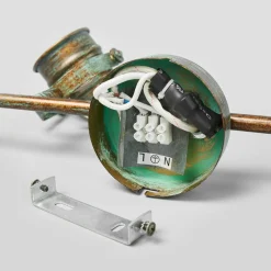 Lindby loftspot Leonor, 4 lyskilder, grøn, metal, 78 cm