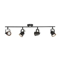loftspot Leonor, 4 lyskilder, sort, metal, 78 cm^Lindby Outlet
