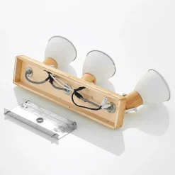 loftspot Merela, hvid, 45 cm, 3 lyskilder, træ, E14^Lindby