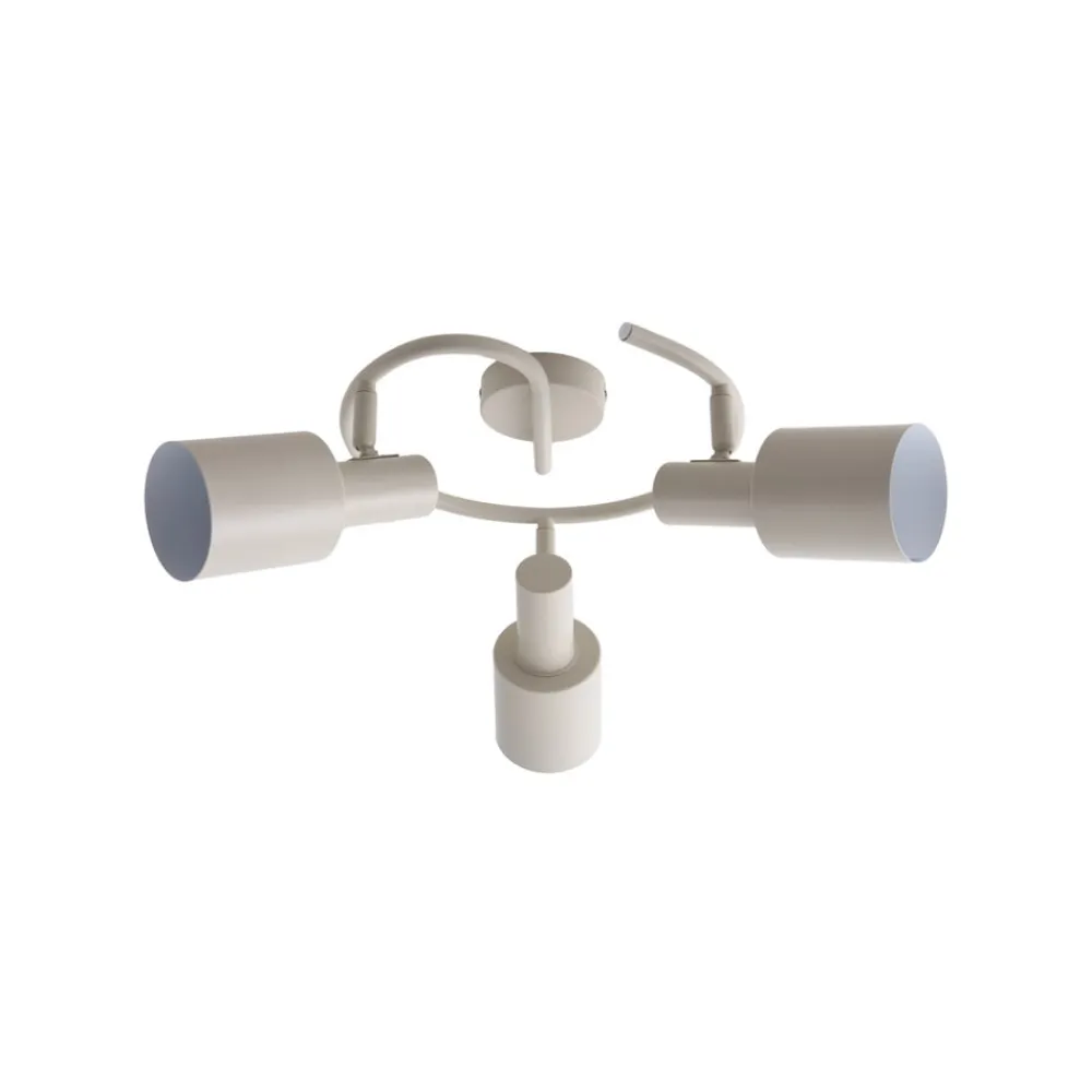 Lindby Arbejdsrum/Kontor|Loftlamper>loftspot Ovelia, beige, 3 lyskilder, metal, E27