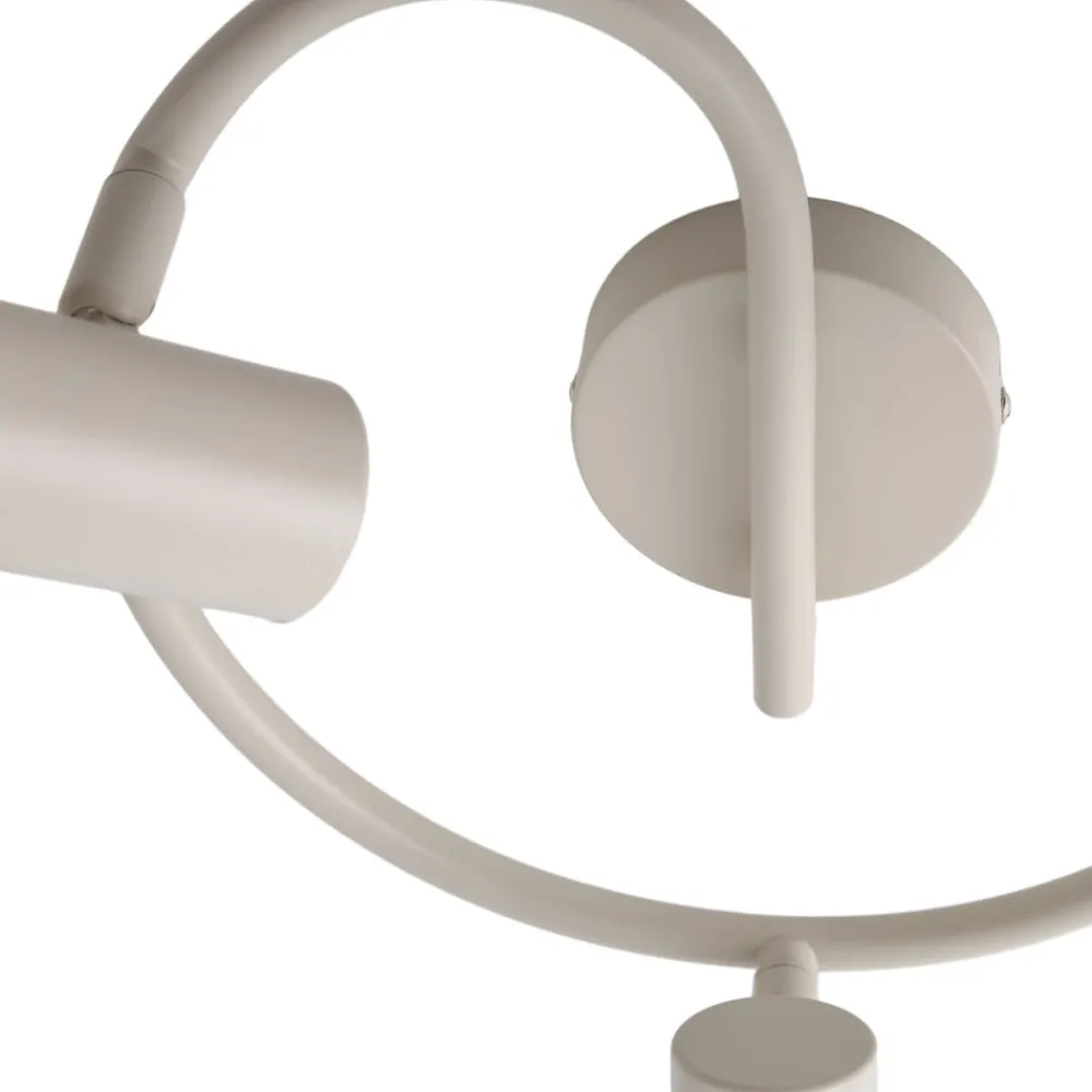 Lindby Arbejdsrum/Kontor|Loftlamper>loftspot Ovelia, beige, 3 lyskilder, metal, E27