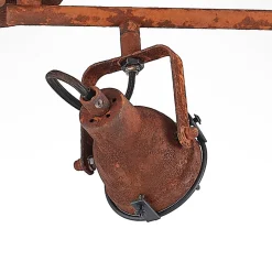 Lindby loftspot Scabra, 63 cm, rustbrun, 4 lyskilder, metal