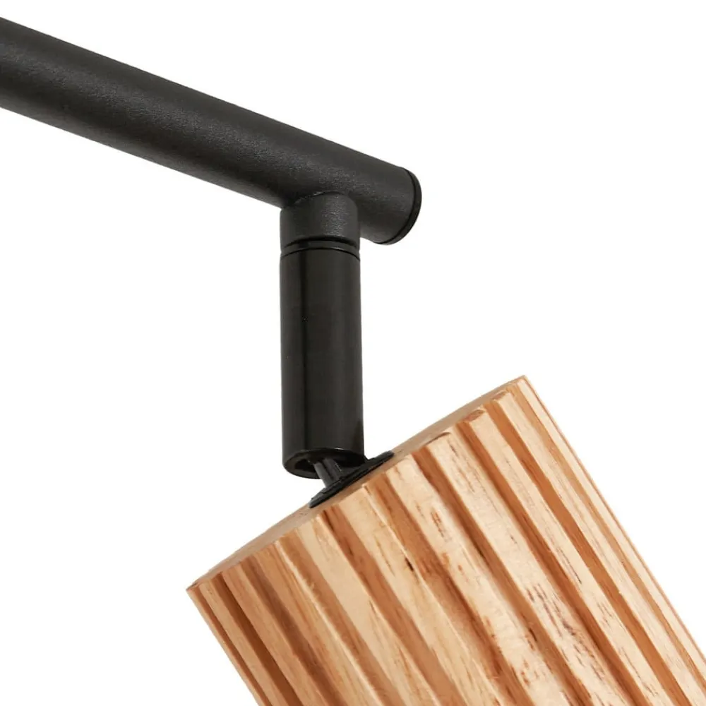 loftspot Stralino, 4 lyskilder, længde 60 cm, træ^Lindby Sale