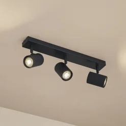 Lindby Loftlamper|Spotlights>loftspots Kardis, mørkegrå, 3 lyskilder, metal, GU10