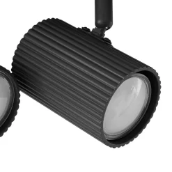 Lindby loftspots Kardis, mørkegrå, 6 lyskilder, metal, GU10