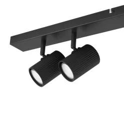 Lindby loftspots Kardis, mørkegrå, 6 lyskilder, metal, GU10