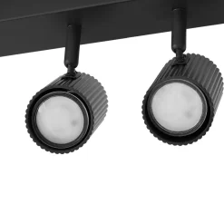 Lindby loftspots Kardis, mørkegrå, 6 lyskilder, metal, GU10