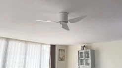 Lindby loftventilator Aulo, hvid, DC, støjsvag, Ø 123 cm