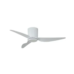 Lindby loftventilator Aulo, hvid, DC, støjsvag, Ø 123 cm