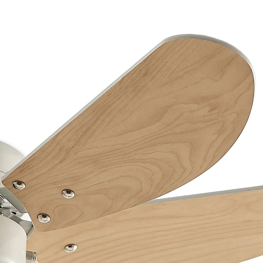 loftventilator Minja, hvid, træ^Lindby Outlet