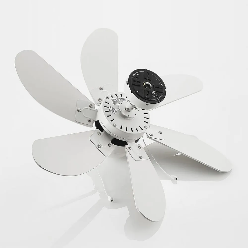 loftventilator Minja, hvid, træ^Lindby Outlet