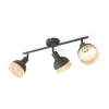Lonnaris spotlight, rattan, 3 lyskilder, aflangt^Lindby Discount