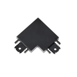 Lindby L-stik Lumaro, 90°, sort, kantet, sæt med 2 stk