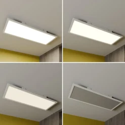 Lindby Luay LED-panel, 80 x 30 cm, hvid, 3000-6000K