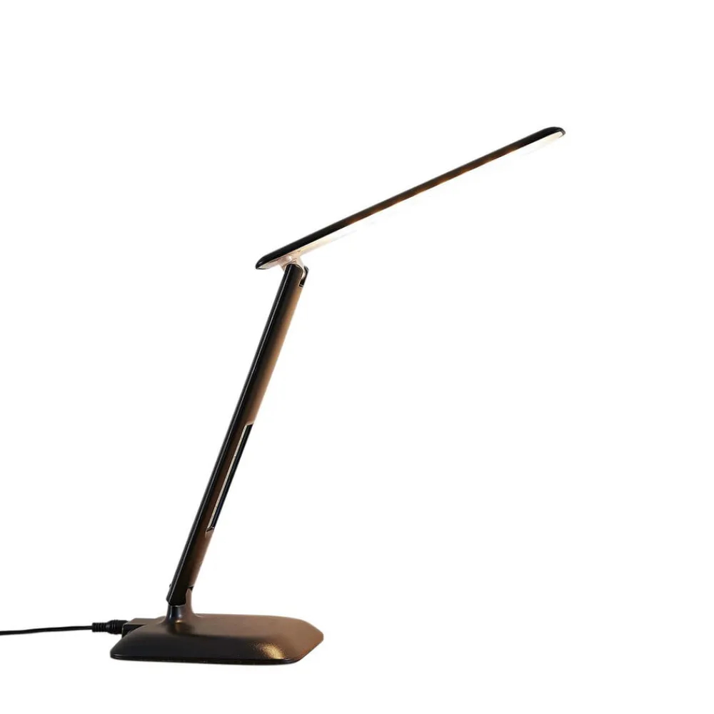 Lindby Arbejdsrum/Kontor|Bordlamper>Ludmilla LED-bordlampe, display, sort