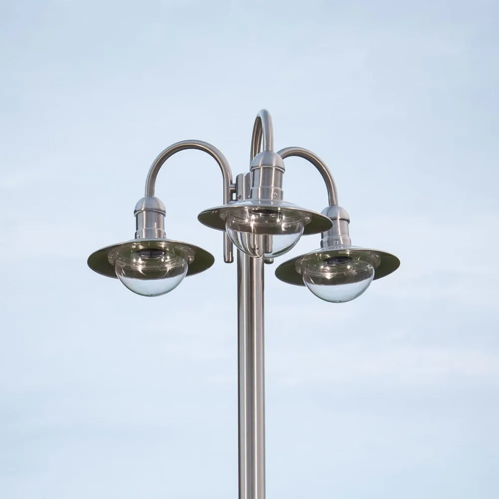 lygtepæl Damion, 200 cm, 3 lyskilder, E27, IP44^Lindby Sale