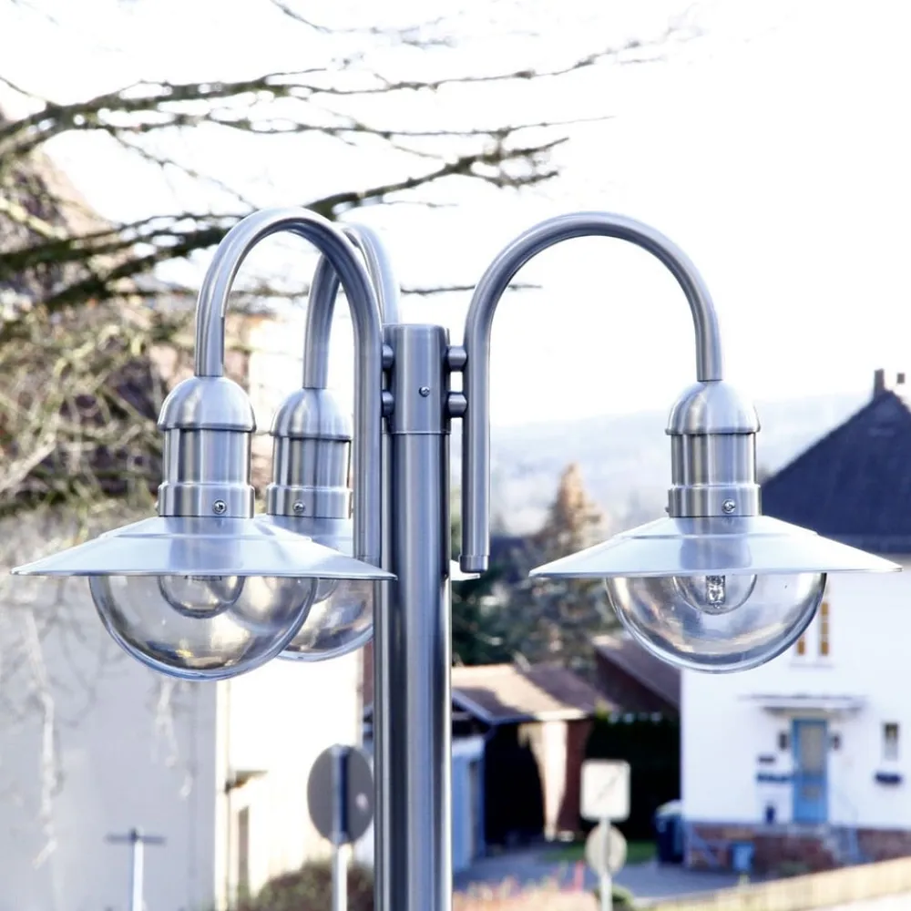 lygtepæl Damion, 200 cm, 3 lyskilder, E27, IP44^Lindby Sale