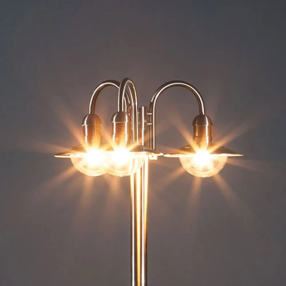 lygtepæl Damion, 200 cm, 3 lyskilder, E27, IP44^Lindby Sale