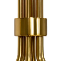 Lindby lysekrone Elanova, messing, 6 lyskilder, Ø 70 cm, E14