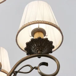 lysekrone Finnick, antik messingfarve, 5 lyskilder, E14^Lindby New