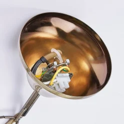 Lindby lysekrone Marnia, 8 lyskilder, Ø 53 cm, antik messing, E14