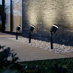 Margrit spot med jordspyd, mørkegrå^Lindby Discount