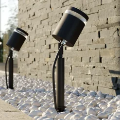 Margrit spot med jordspyd, mørkegrå^Lindby Discount