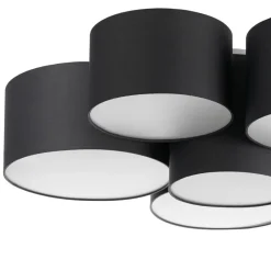 Maureka loftlampe, 94 cm, 6 lyskilder, tekstil^Lindby Best