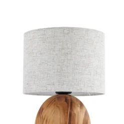 Mayumi bordlampe, højde 31 cm, træ, tekstil^Lindby Hot