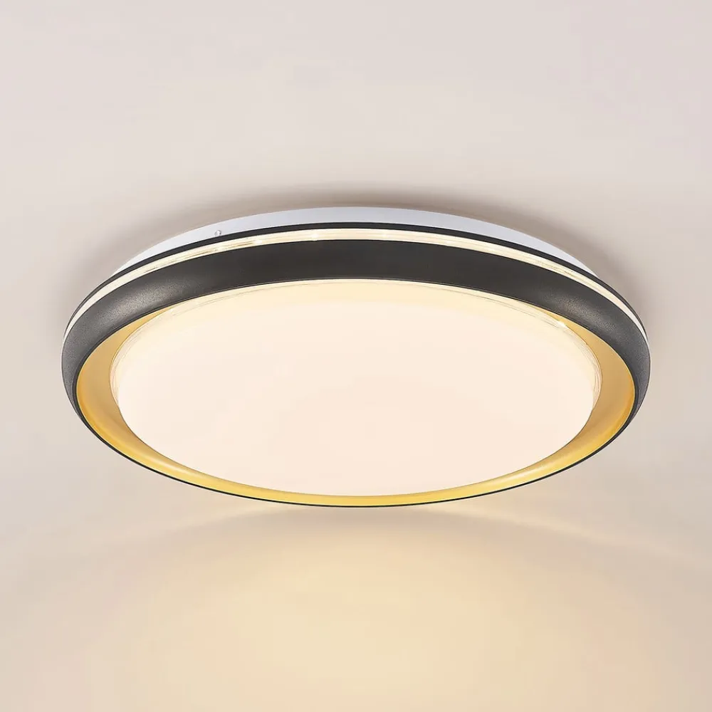 Melchioris LED-loftlampe, rund^Lindby