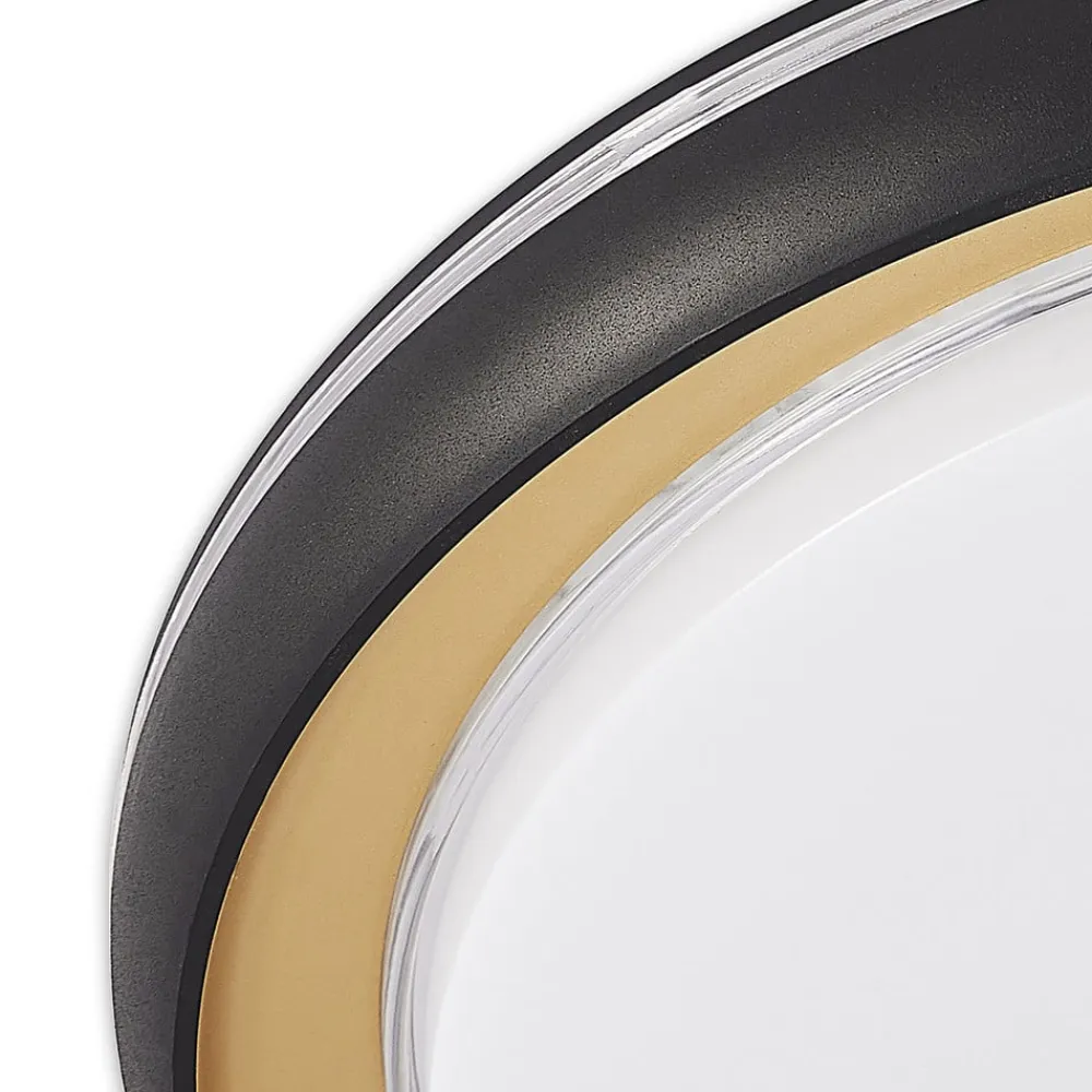 Melchioris LED-loftlampe, rund^Lindby