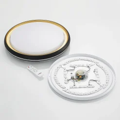 Melchioris LED-loftlampe, rund^Lindby