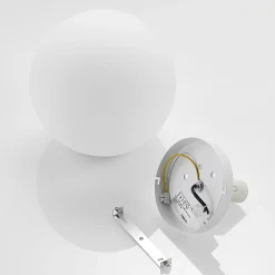 Lindby Meriala loftlampe hvid, glas Ø 25 cm