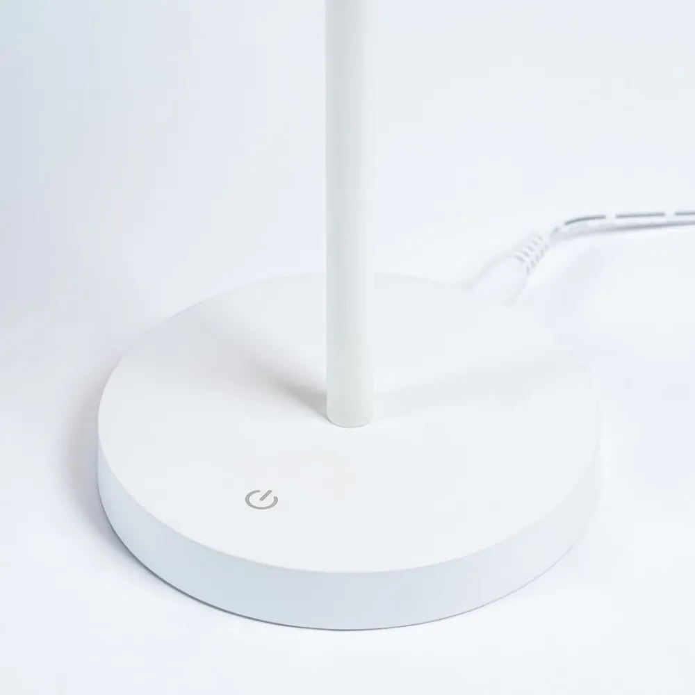 Lindby Arbejdsrum/Kontor|Bordlamper>Milica LED-bordlampe, hvid, dæmpbar