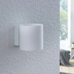 Lindby Nanda væglampe i glas, rund