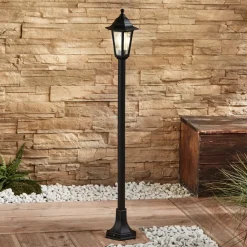 Lindby Terrassebelysning|Gadebelysning>Nane vejlampe, 122 cm, lygte, saltvandsresistent, E27