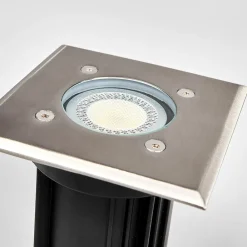 Nedgravningslampe Insa, 11 x 11 cm, GU10, IP67^Lindby Outlet