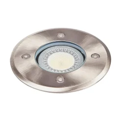 Lindby Terrassebelysning|Nedgravet Udebelysning>Nedgravningslampe Insa, Ø11cm, stål, GU10, IP67