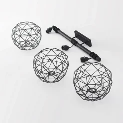 Lindby Paridimo hængelampe af stål, 3 lyskilder