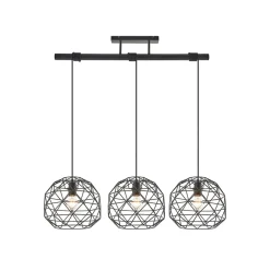 Lindby Paridimo hængelampe af stål, 3 lyskilder
